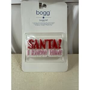 Bogg Bit Charm – SANTA! I KNOW HIM! – Holiday Christmas Bogg Bag Accessory